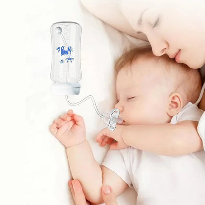 A45I  Hands-Free 300ML Wide-Neck Baby Bottle,Milk Storage Bottle,Multi-Function Anti-Drop Ball Feeding Bottle
