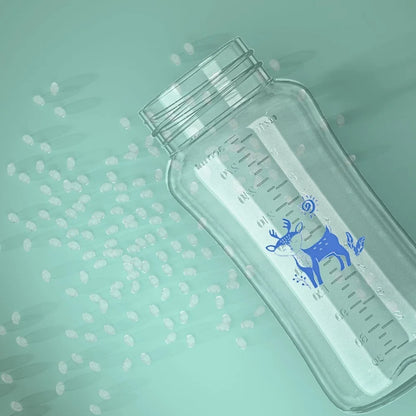 1pc Leak-Proof Hands-Free Bottle for Lying Feeding, Food-Grade PP Easy Clean, Anti-Choke, Baby Drinks Sitting or Lying